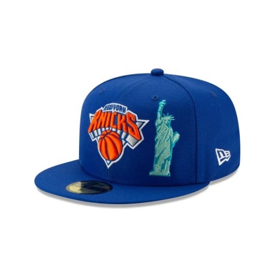 New York Knicks Gorra | New Era NBA Team Describe 59fifty Fitted Cap Mexico - Azules